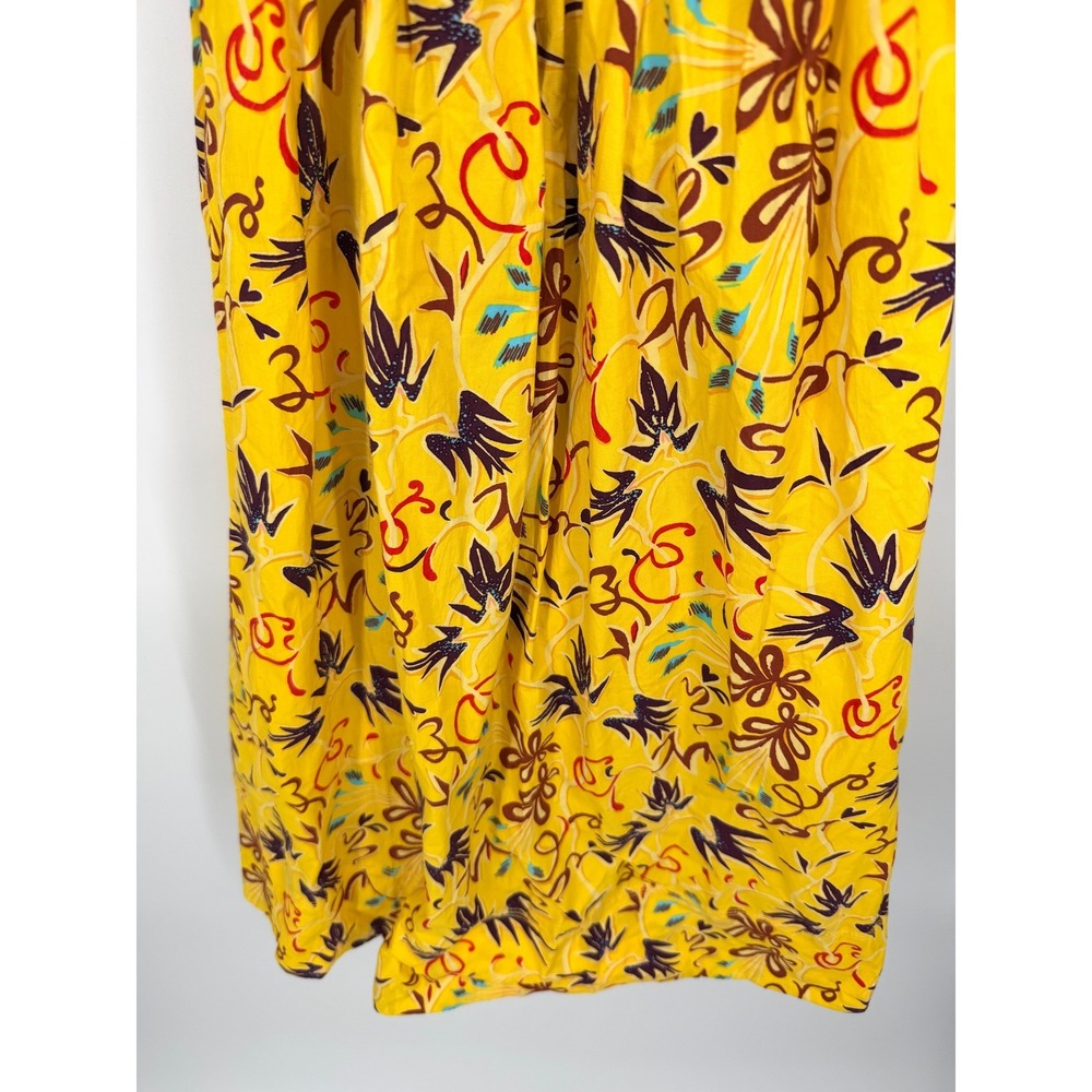 A.L.C. Arit Yellow Floral Maxi Dress Open Back Size 00 - Picture 4 of 8